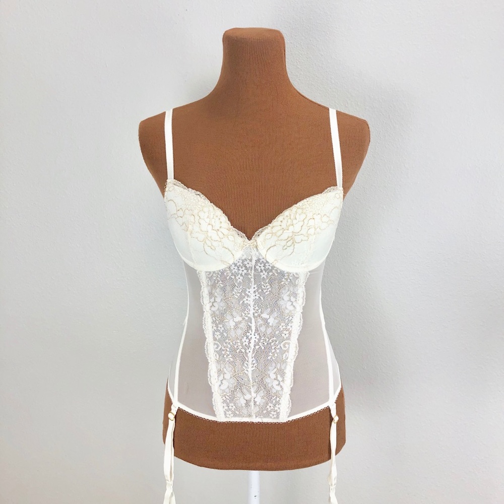 Victoria’s Secret Cream And Gold Corset